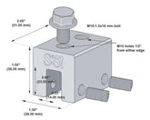 S-5! Small Aluminum Metal Roof Mounting Clamp.